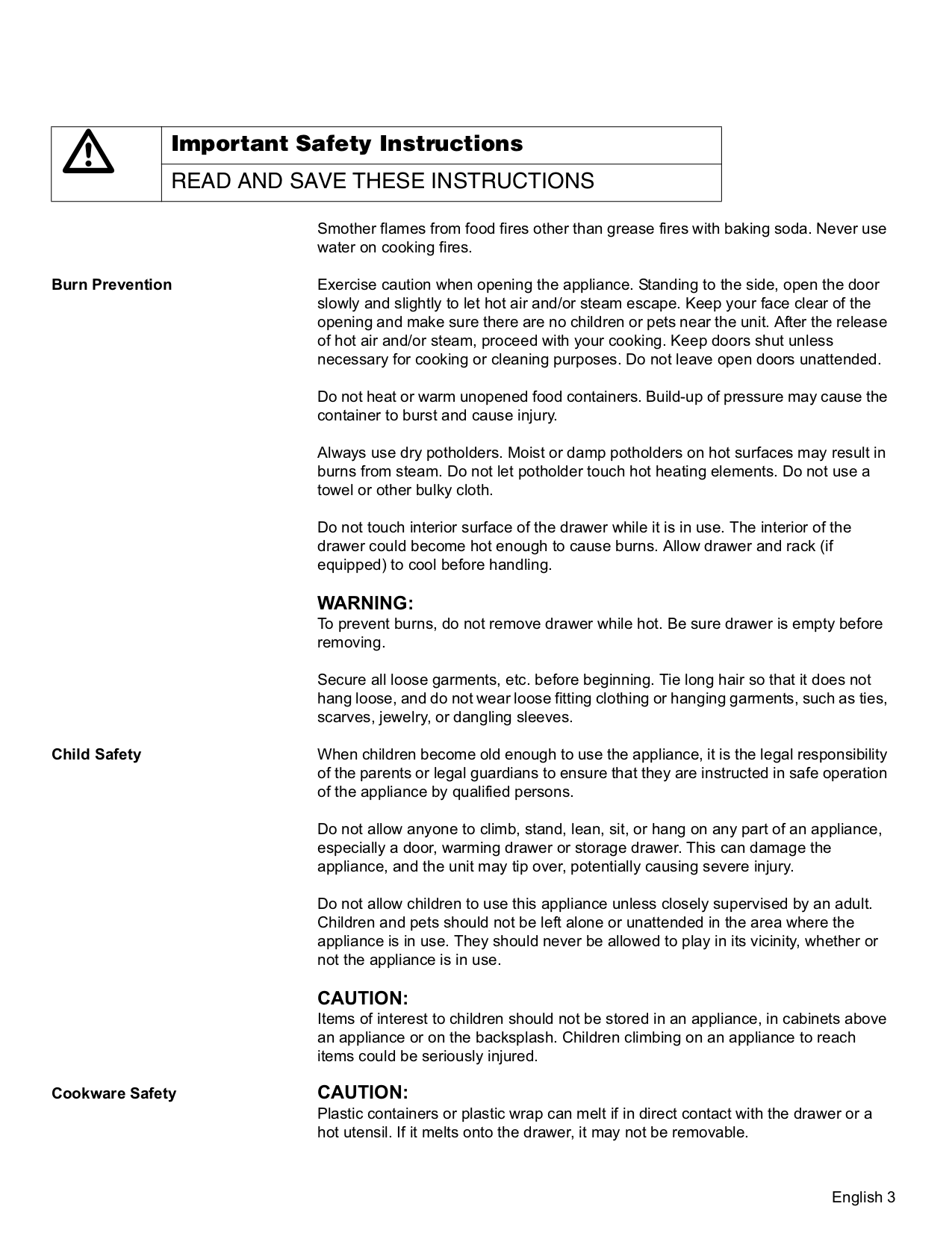 PDF manual for Thermador Other WD30 Warming Drawers